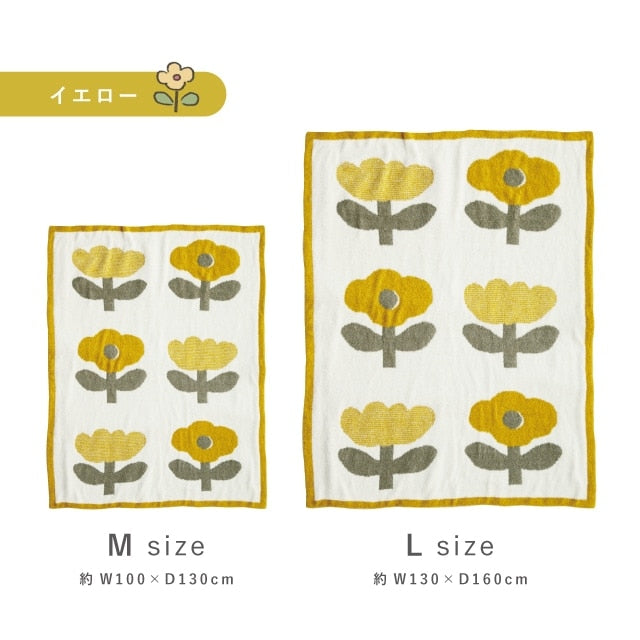 Irodori Flower ニットブランケット